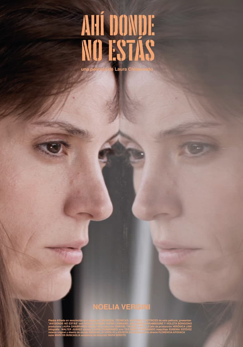 Ahí donde no estás poster