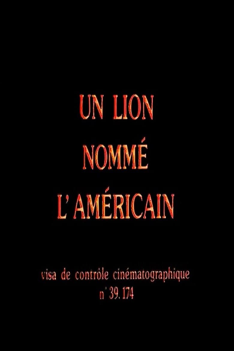 Un lion nommé l'Américain poster