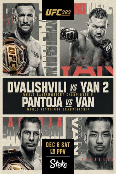 UFC 323: Dvalishvili vs. Yan 2 poster
