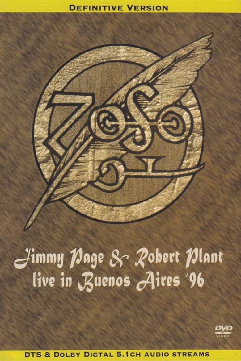 Jimmy Page & Robert Plant ‎– Live In Buenos Aires '96 poster