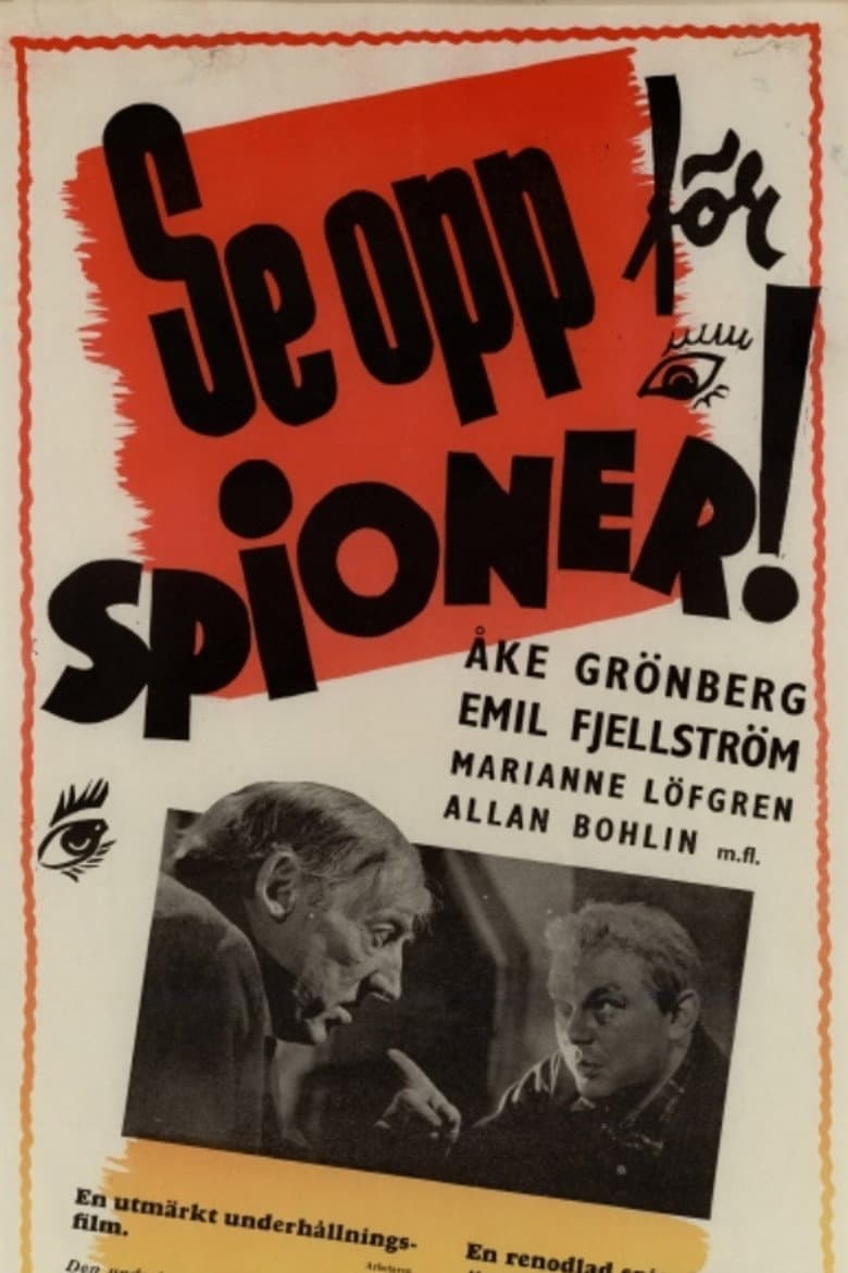 Se opp för spioner! poster