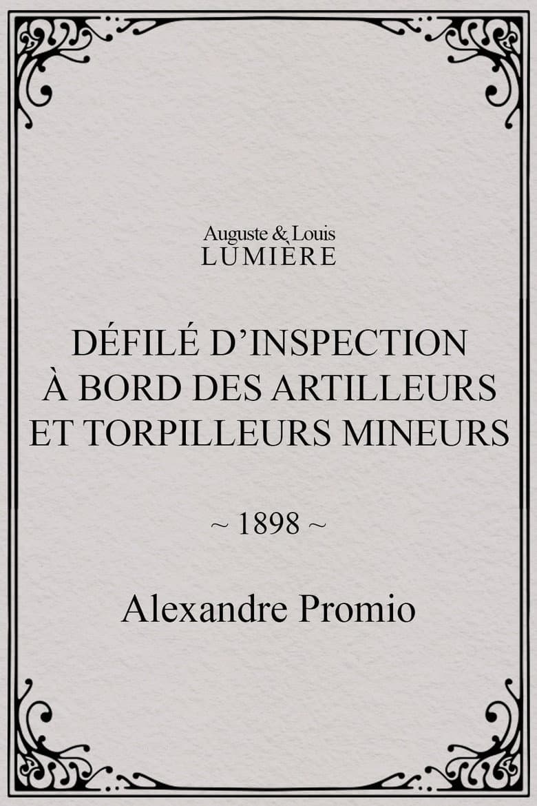 Défilé d’inspection à bord des artilleurs et torpilleurs mineurs poster