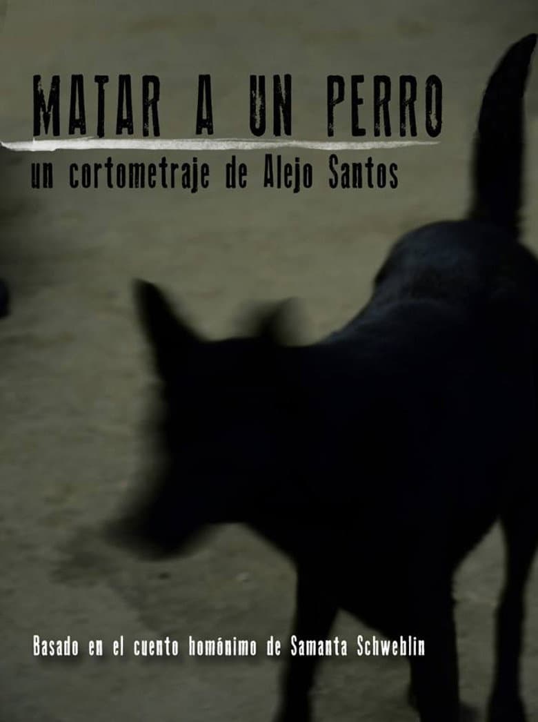 Matar a un perro poster