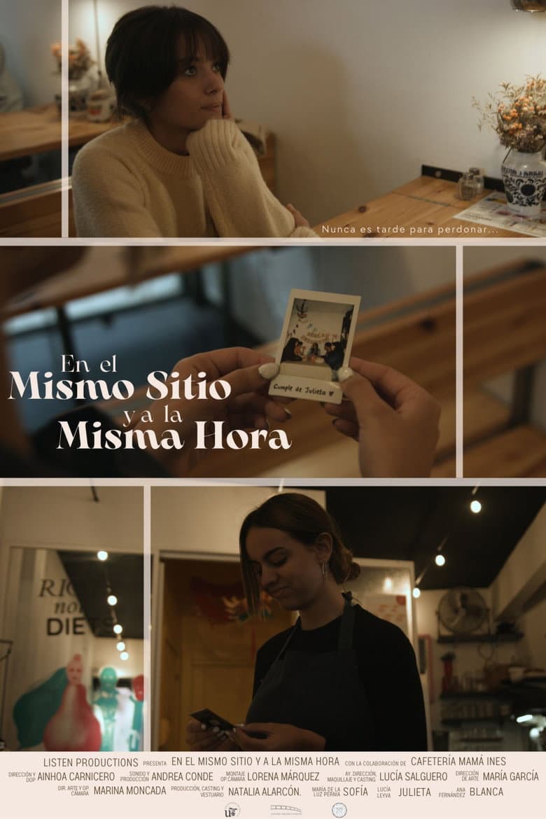 En el mismo sitio y a la misma hora poster