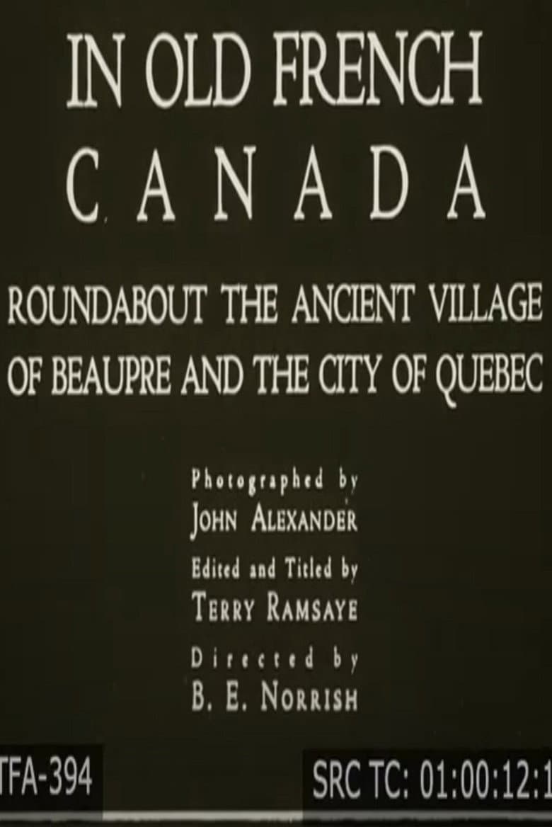 In Old French Canada poster
