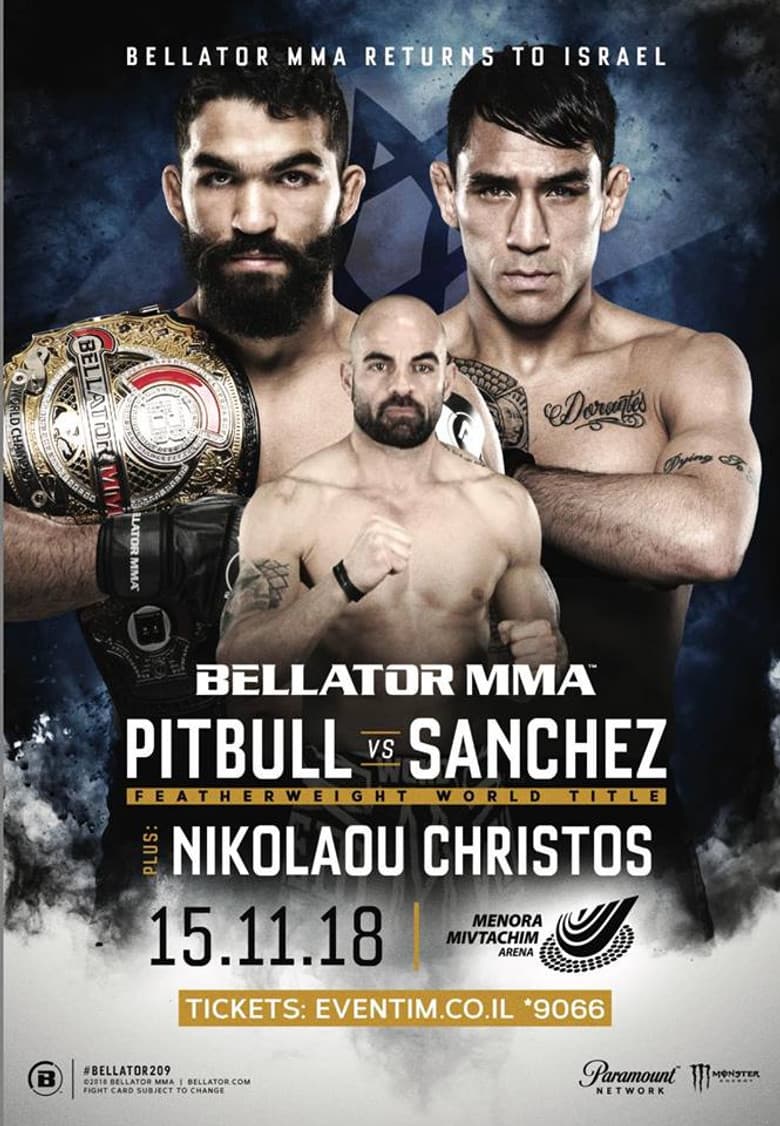Bellator 209: Pitbull vs. Sanchez poster