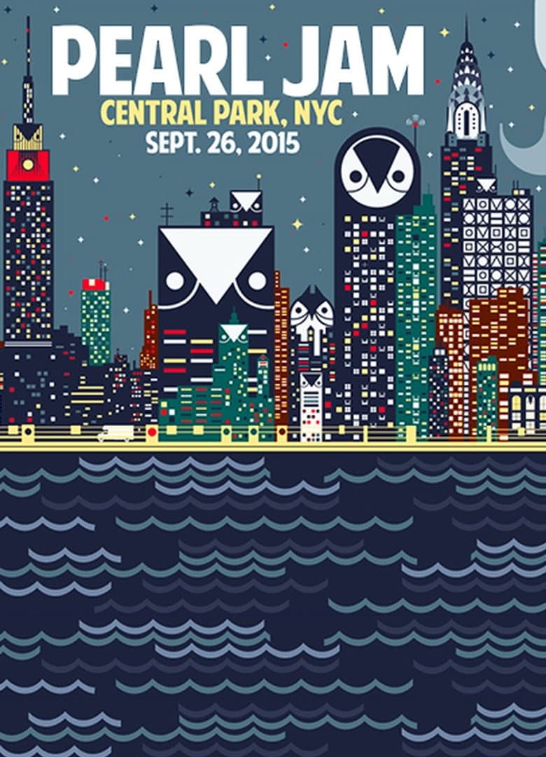 Pearl Jam: Global Citizens Festival - New York 2015 poster