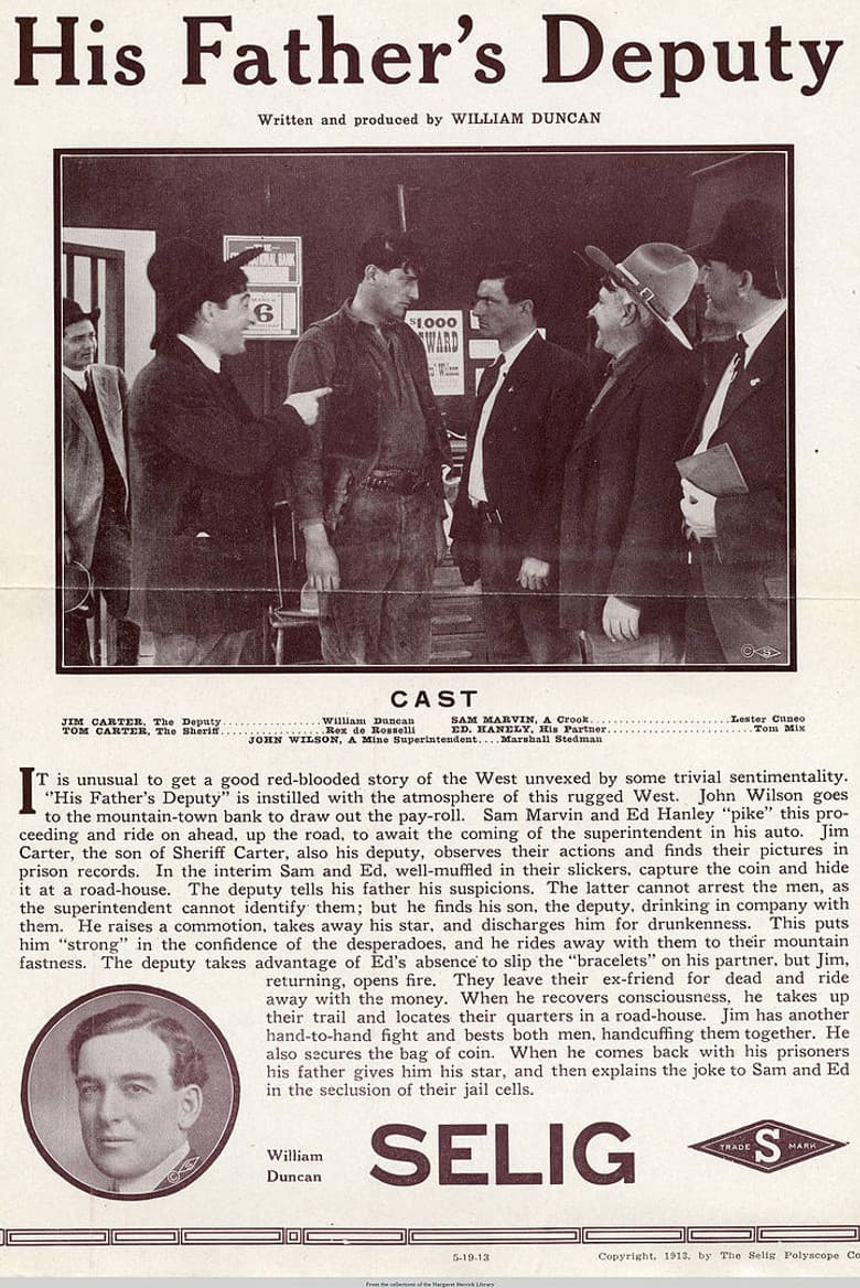 His Father's Deputy poster