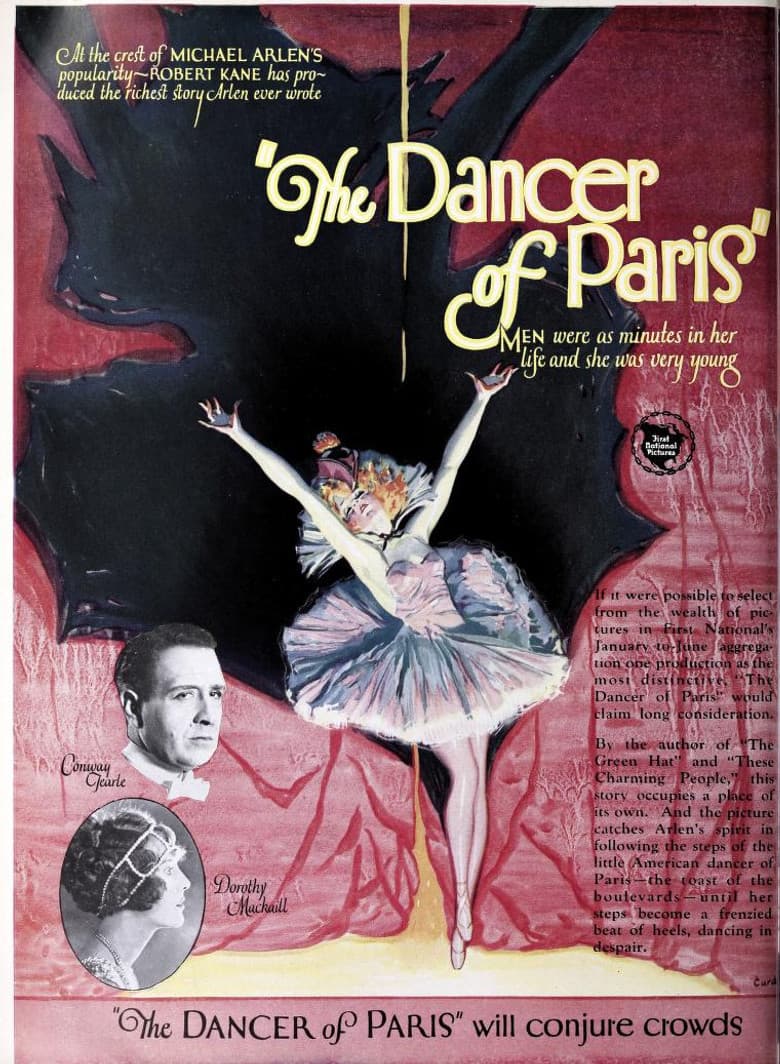 The Dancer of Paris poster