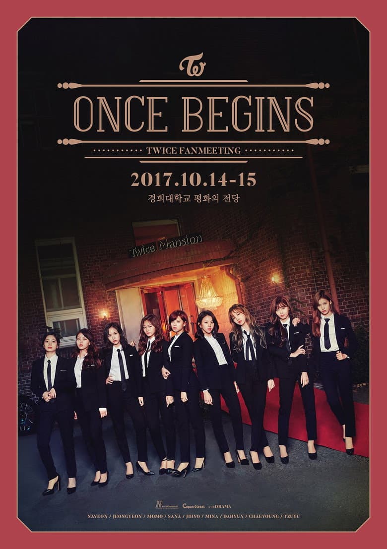 TWICE FANMEETING "ONCE BEGINS" poster