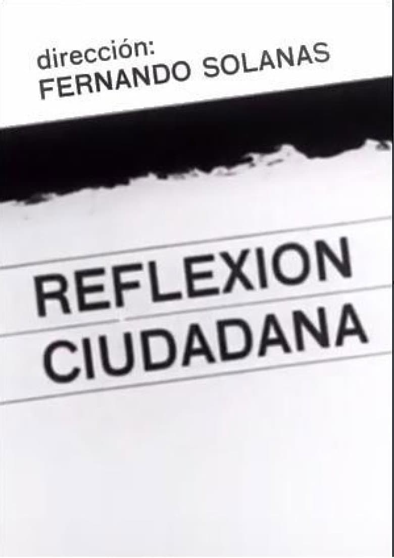 Reflexión ciudadana poster