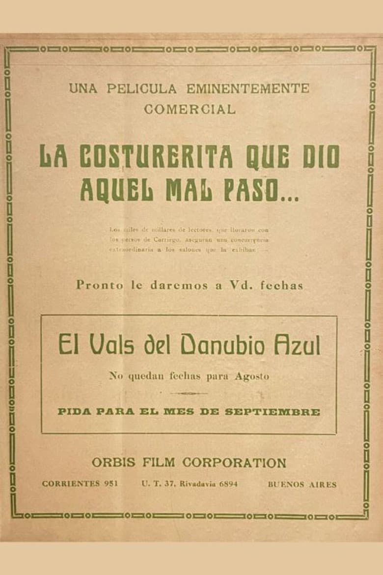 La costurerita que dio aquel mal paso poster