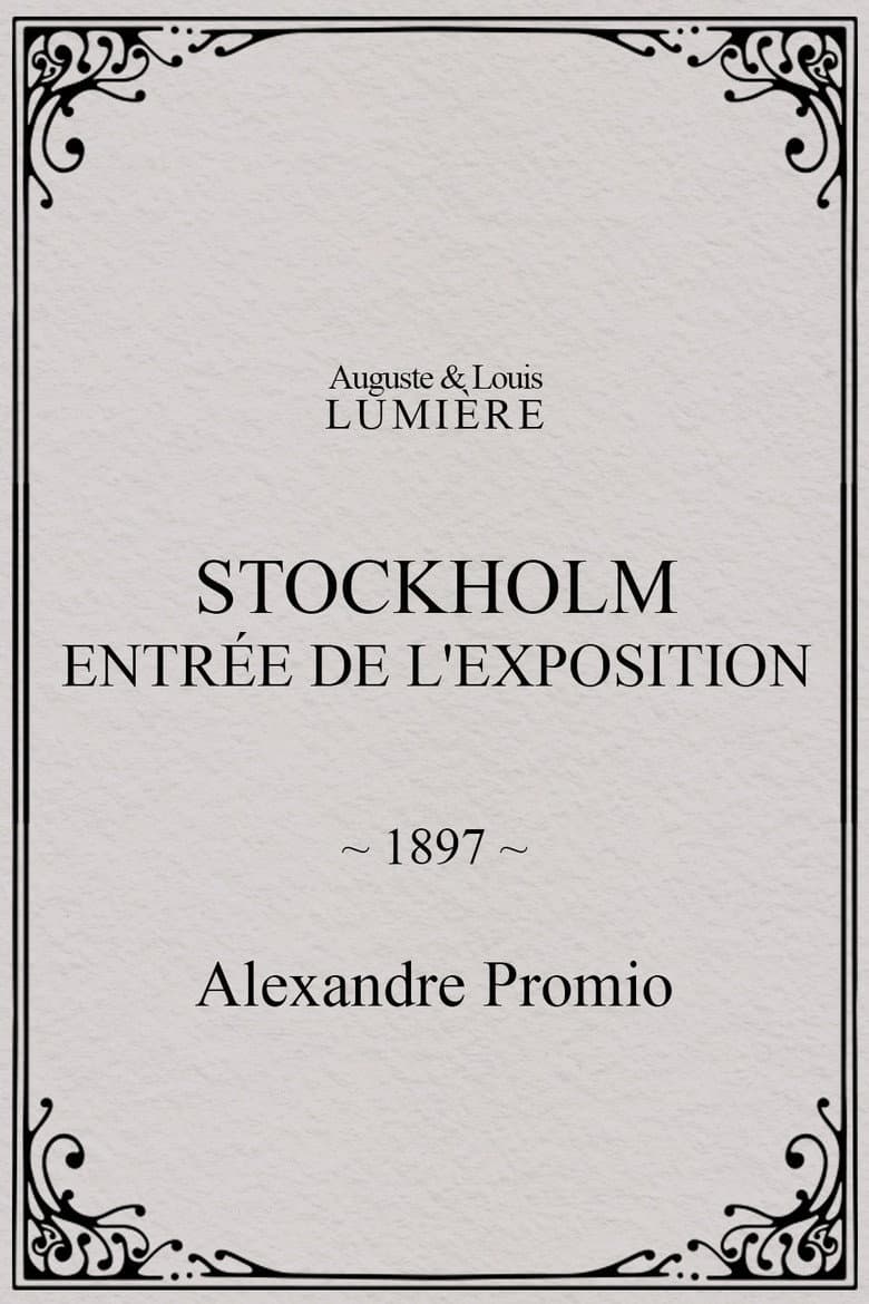 Stockholm, entrée de l'exposition poster