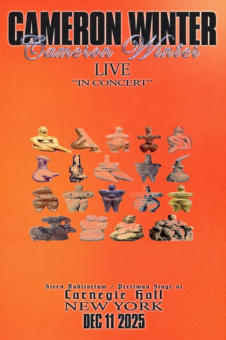 Cameron Winter at Carnegie Hall poster