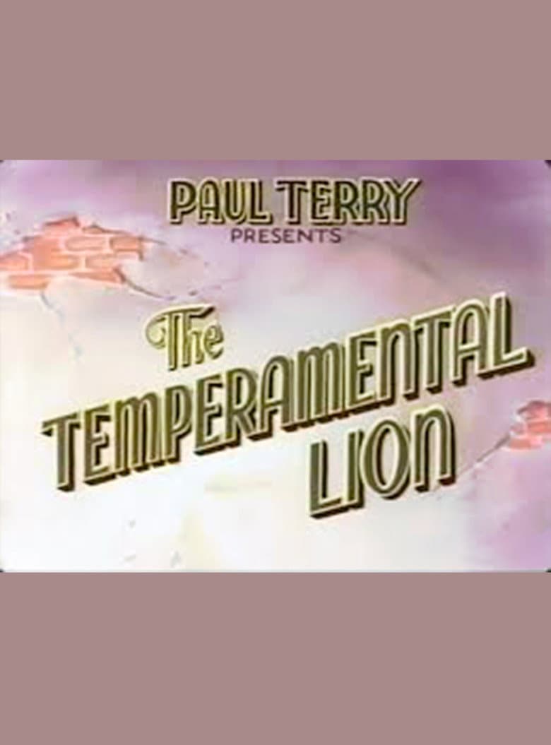 The Temperamental Lion poster