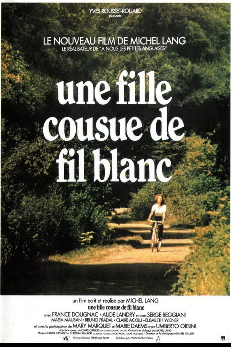 Une fille cousue de fil blanc poster