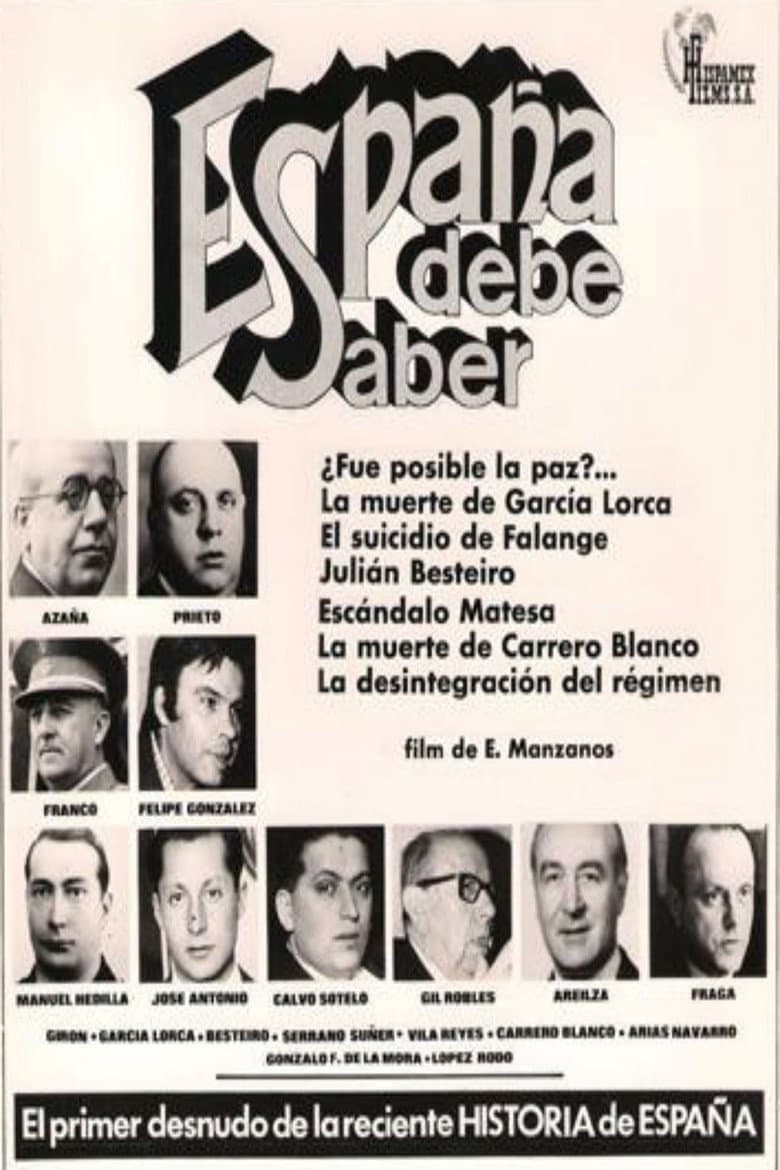 España debe saber poster
