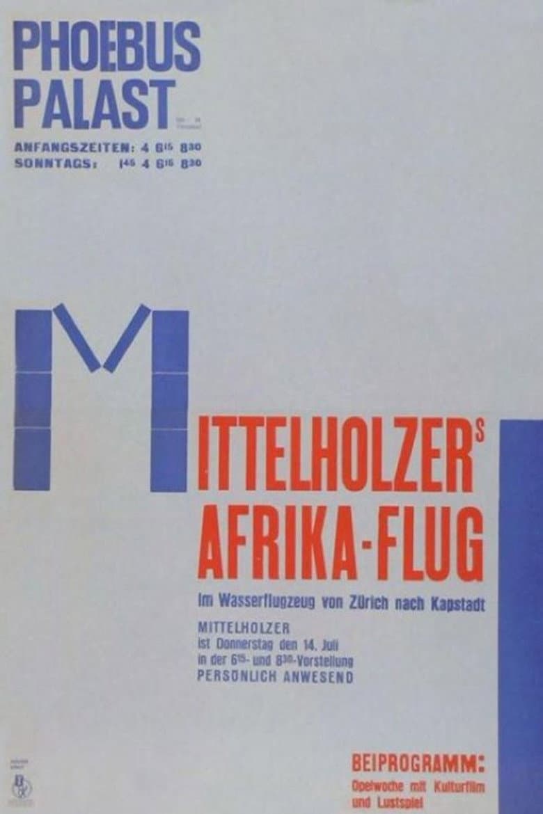 Mittelholzers Afrikaflug poster