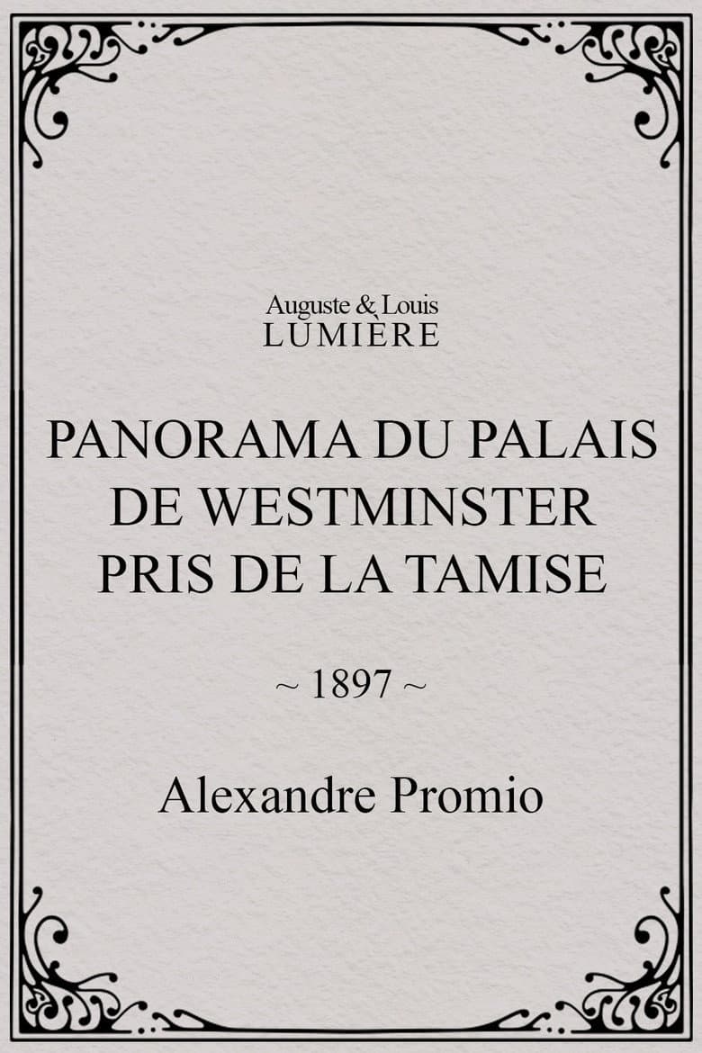 Panorama du palais de Westminster pris de la Tamise poster