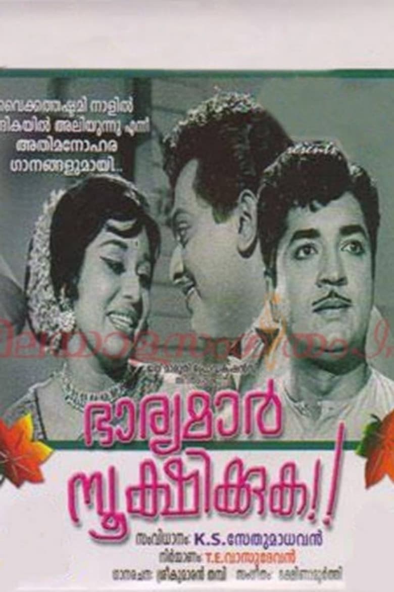 Bharyamar Sookshikkuka poster