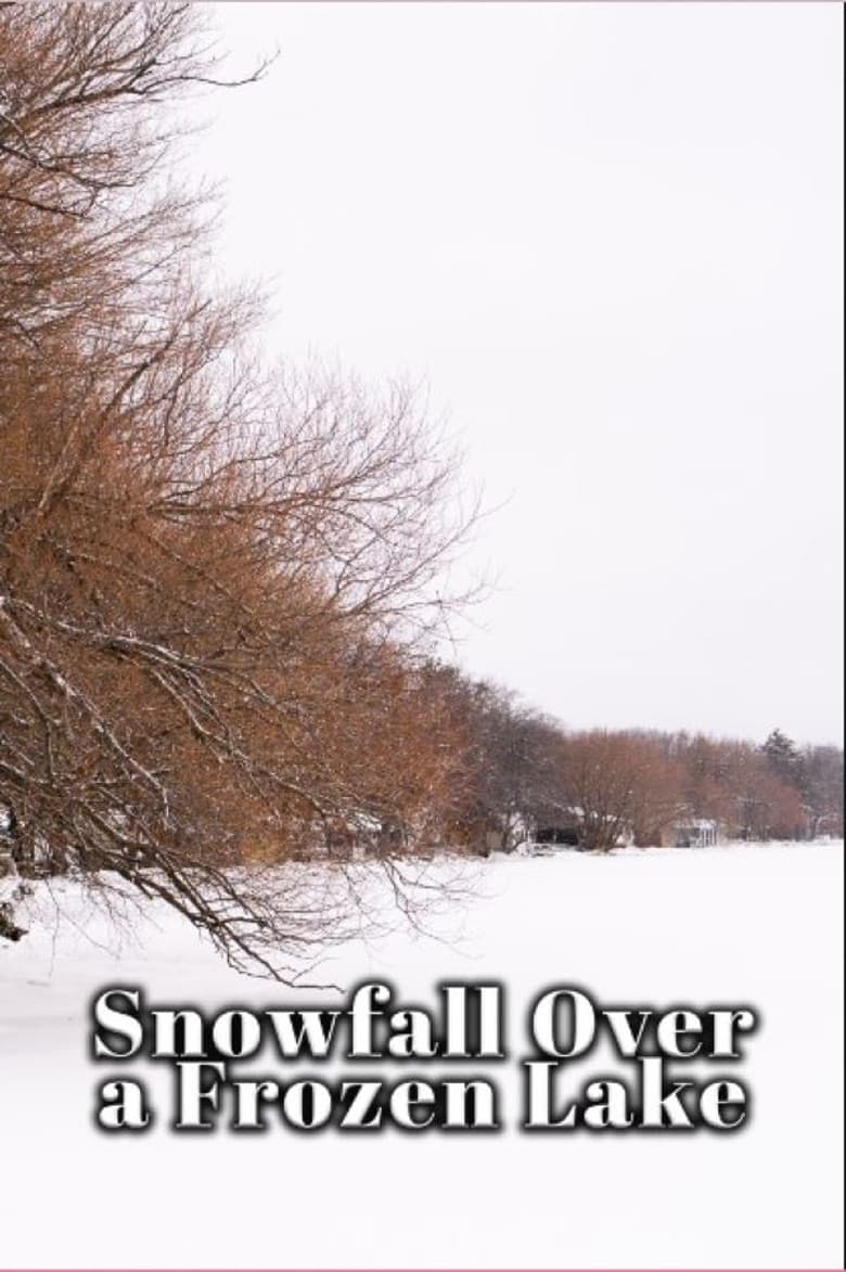 Snowfall Over a Frozen Lake poster