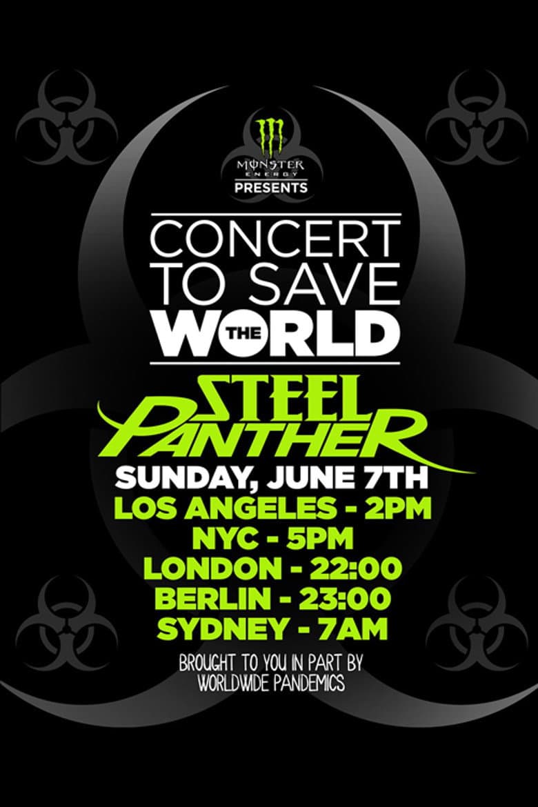 Steel Panther - Concert To Save The World poster