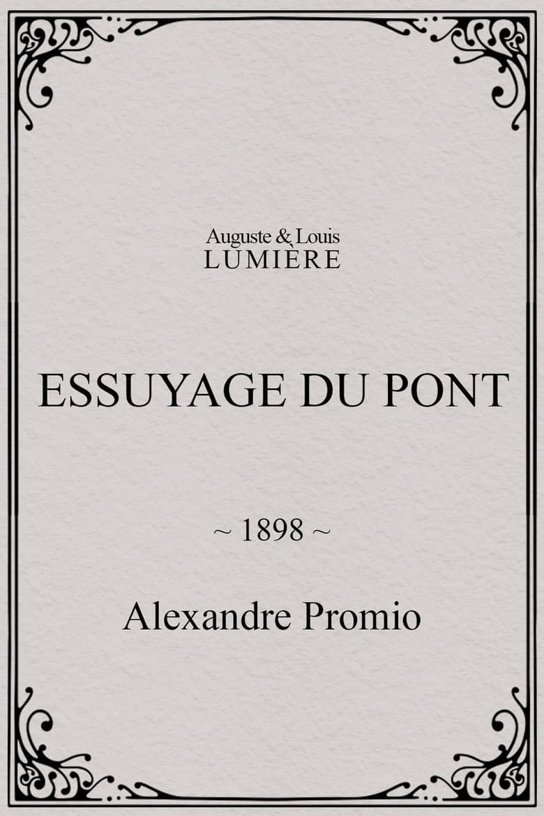 Essuyage du pont poster