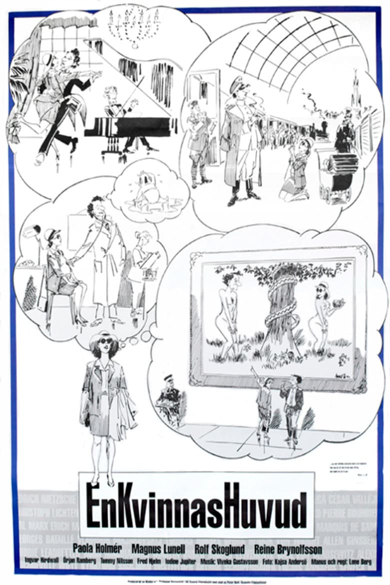 En kvinnas huvud poster