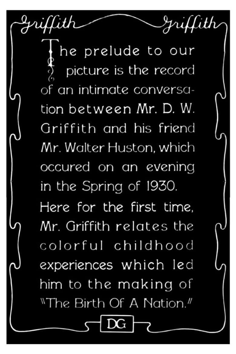 1930 Prelude to "The Birth of a Nation" poster