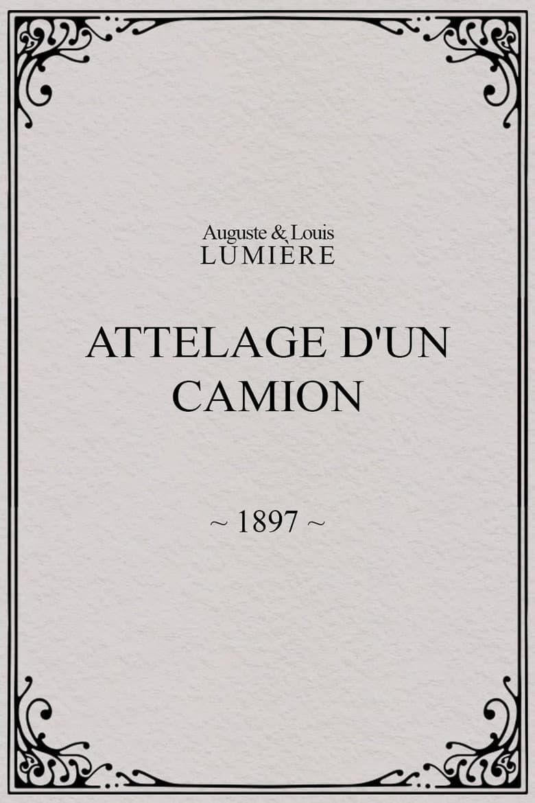 Attelage d'un camion poster