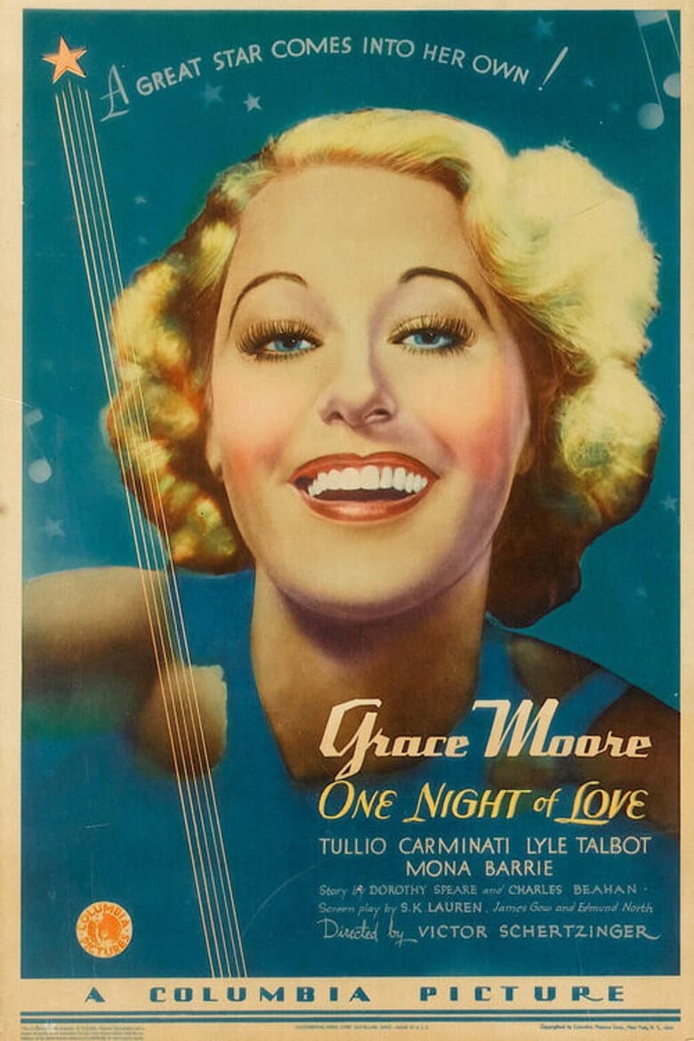 One Night of Love poster