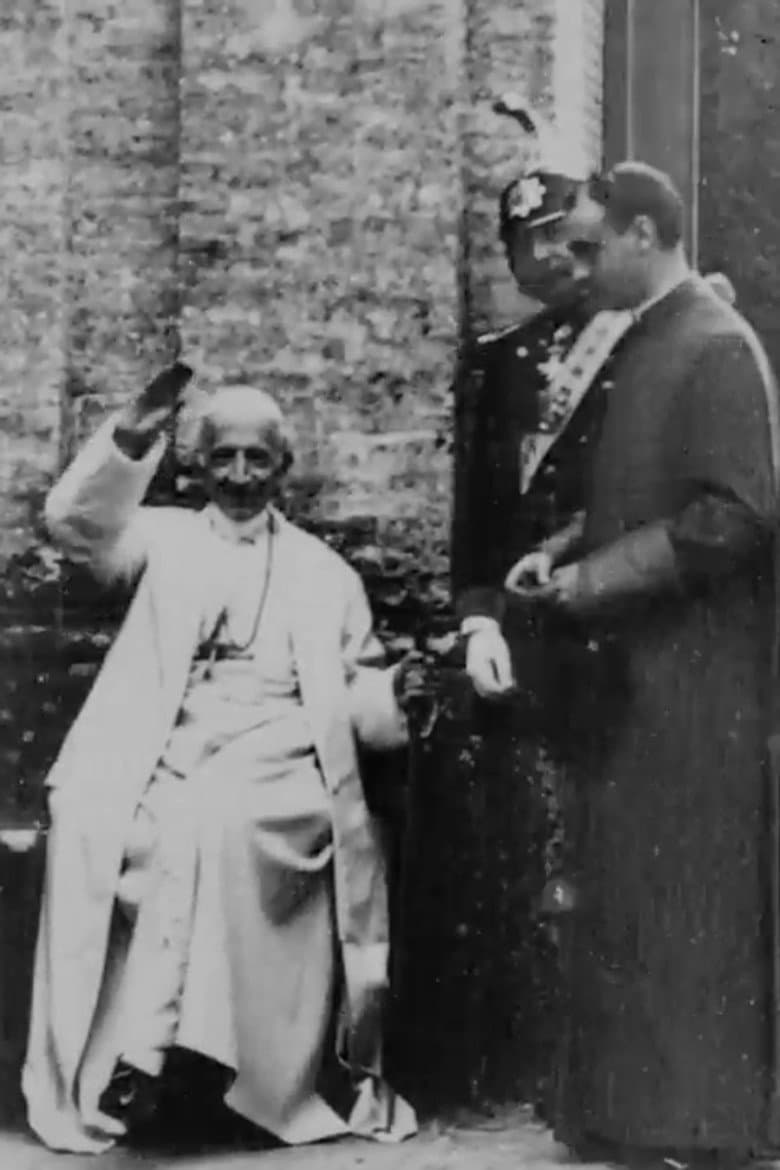 Pope Leo XIII Leaving Carriage and Being Ushered Into Garden, No. 104 poster