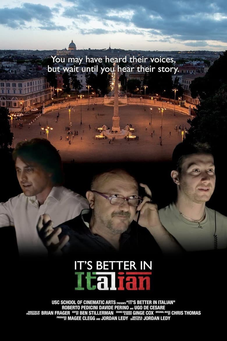 It's Better in Italian poster