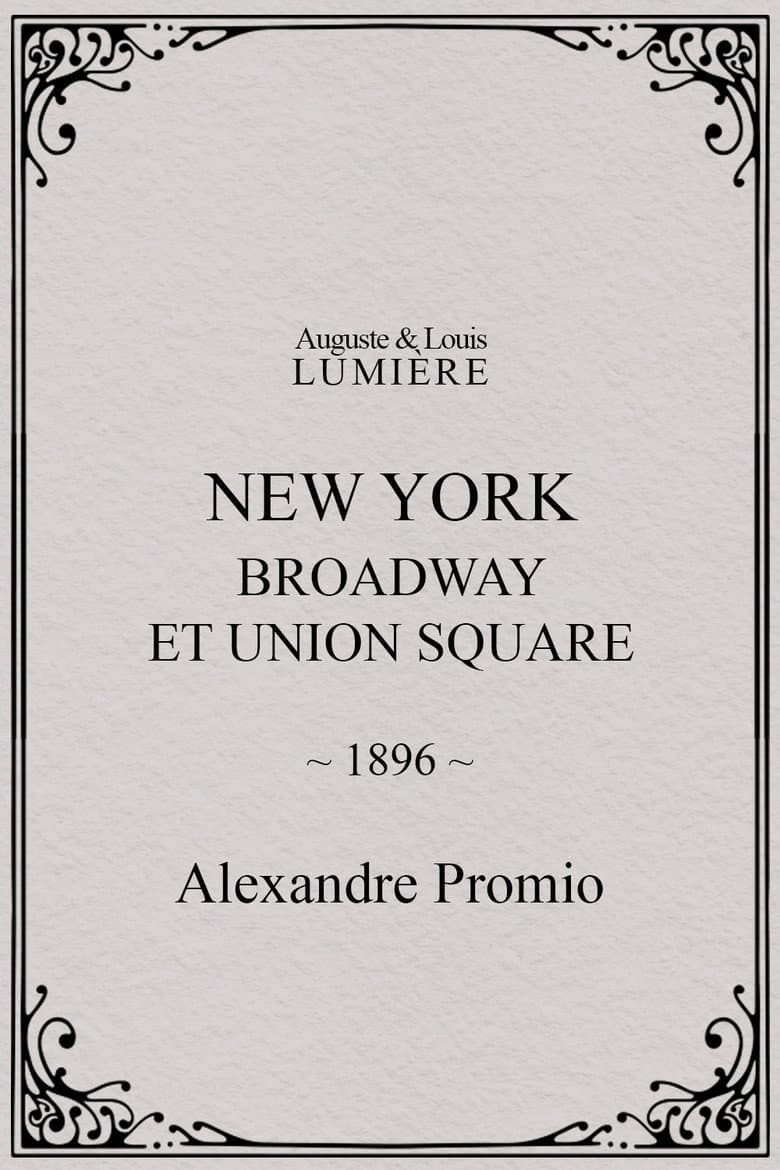 New York: Broadway at Union Square poster