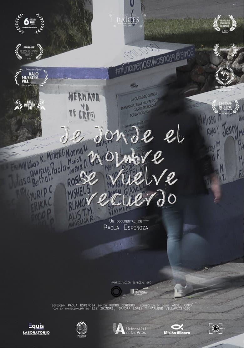 De donde el nombre se vuelve recuerdo poster