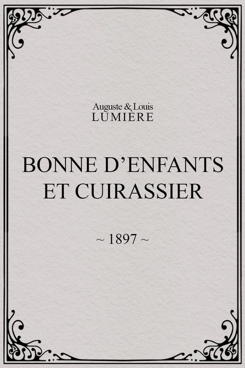 Bonne d’enfants et cuirassier poster
