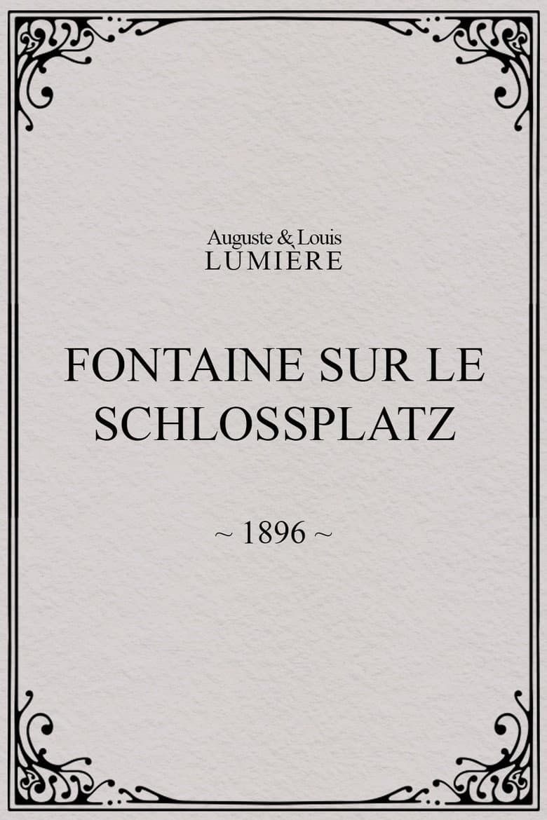 Fontaine sur le Schlossplatz poster