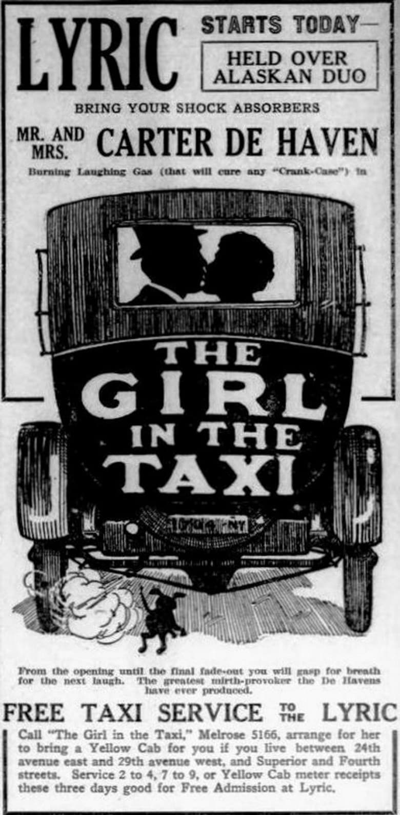 The Girl in the Taxi poster