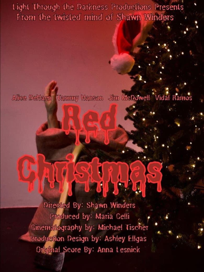 Red Christmas poster