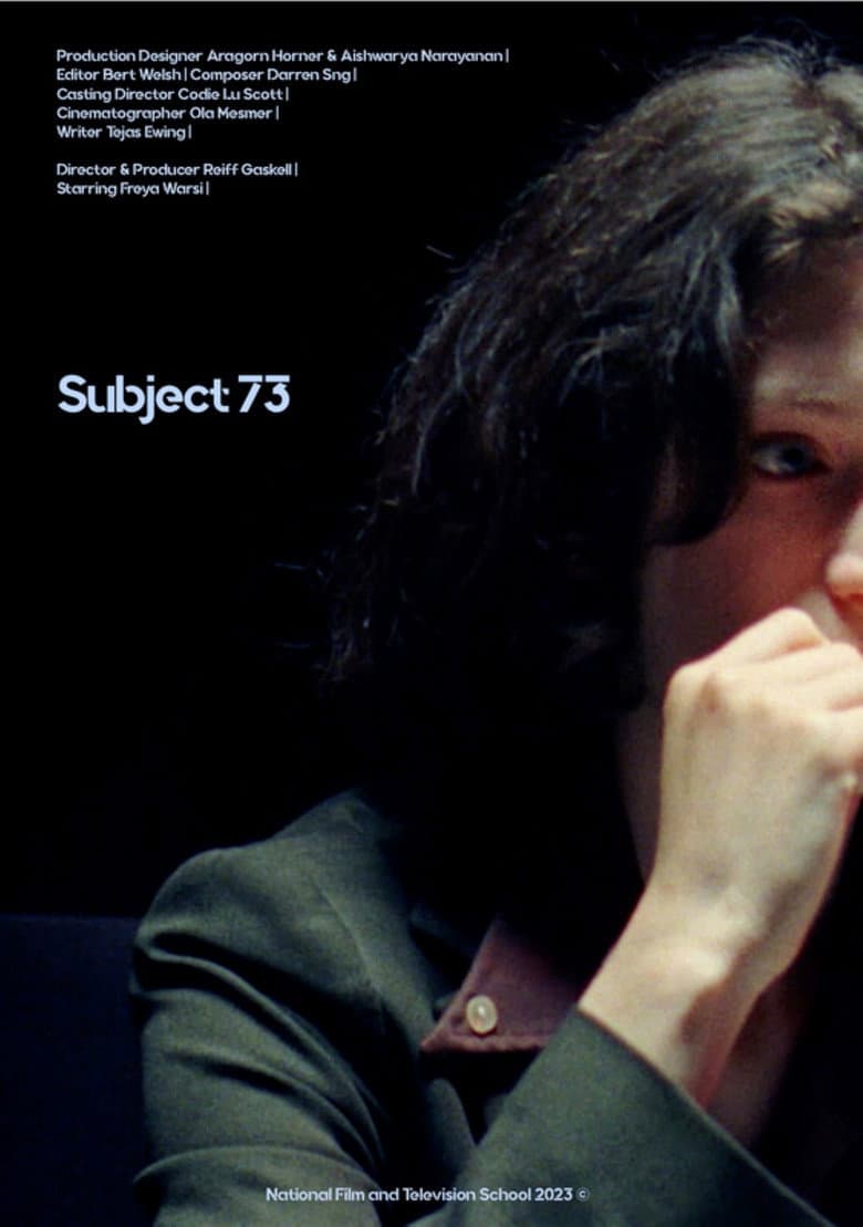 Subject 73 poster