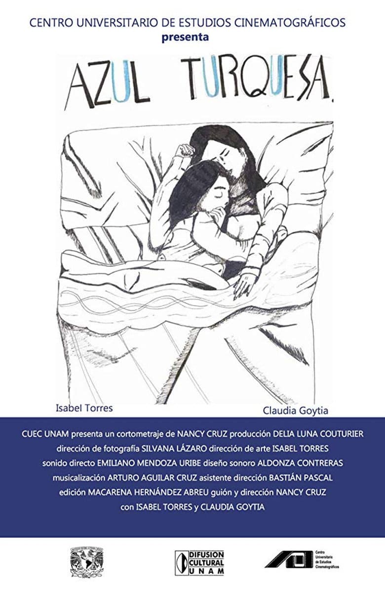 Azul turquesa poster