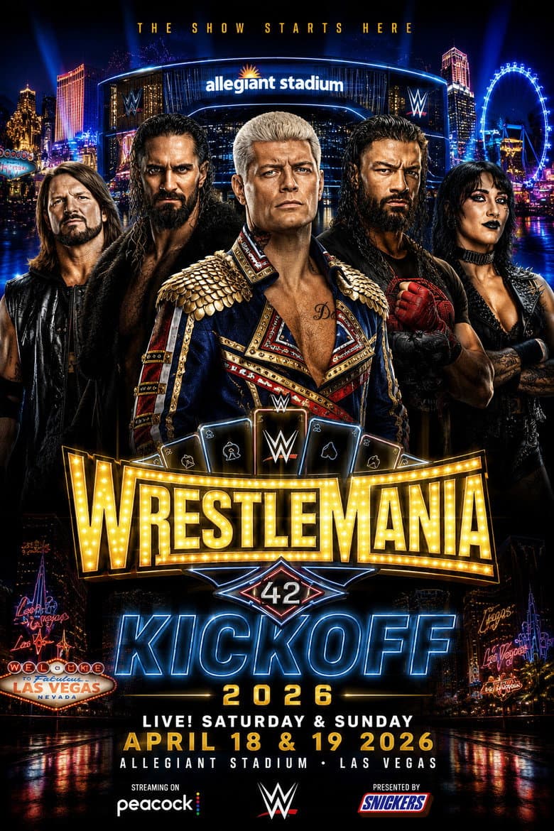 WrestleMania 42 Kickoff poster