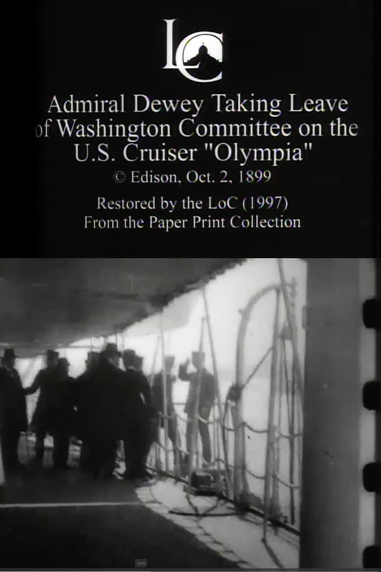 Admiral Dewey Taking Leave of Washington Committee on the U.S. Cruiser 'Olympia' poster