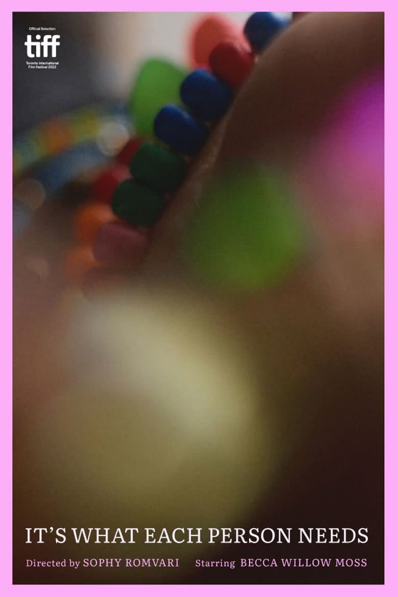 It's What Each Person Needs poster