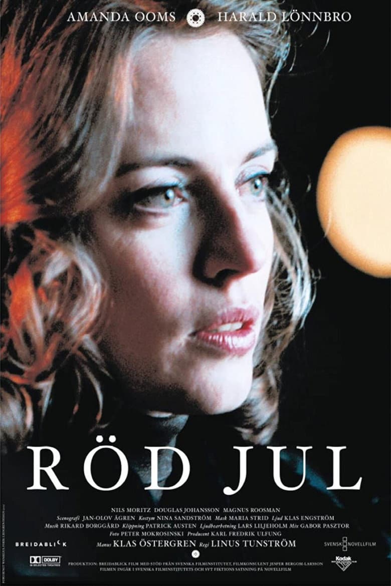Röd jul poster
