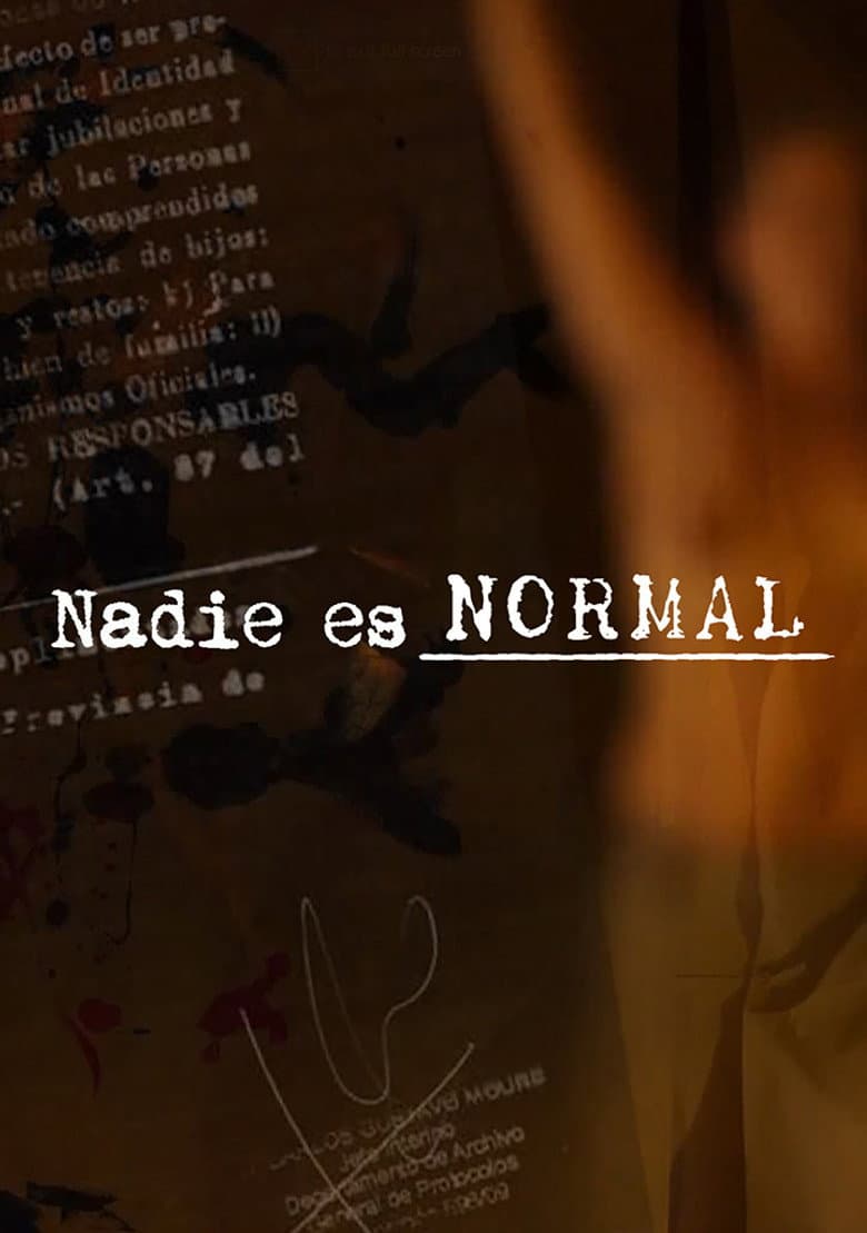 Nadie es normal poster
