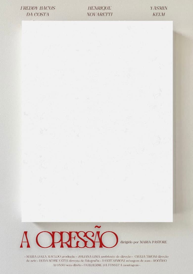 A Opressão poster