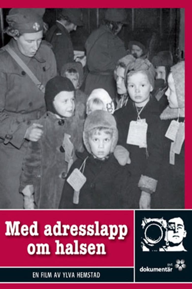 Med adresslapp om halsen poster